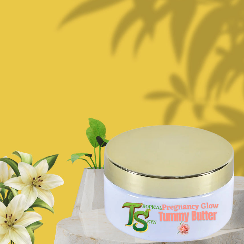 This Belly Butter is ideal for nurturing and calming stretching skin during pregnancy. It's essential for soothing itchiness and aiding in the prevention or reduction of stretch marks.